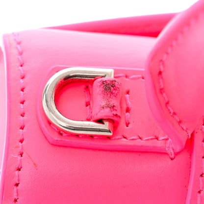 Balenciaga Shiny Box Calfskin Hourglass Top Handle Bag XS Hot Pink 13 of 13