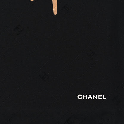 Chanel Silk Apartment Square Scarf Black Multicolor 2 of 3