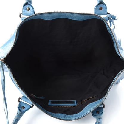 Balenciaga Agneau Classic Hardware Work Bleu Indigo 5 of 13