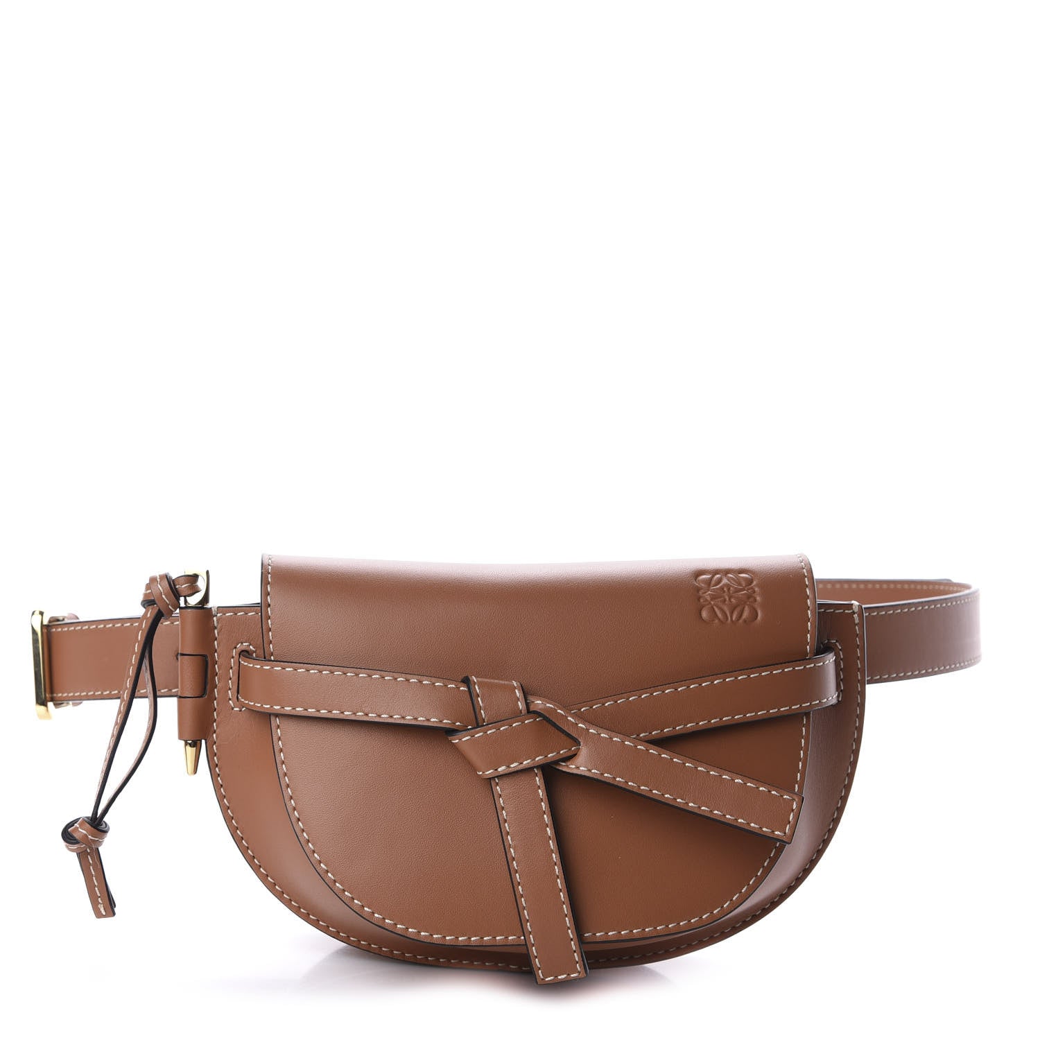 Loewe Calfskin Mini Gate Belt Bag Tan 1 of 10