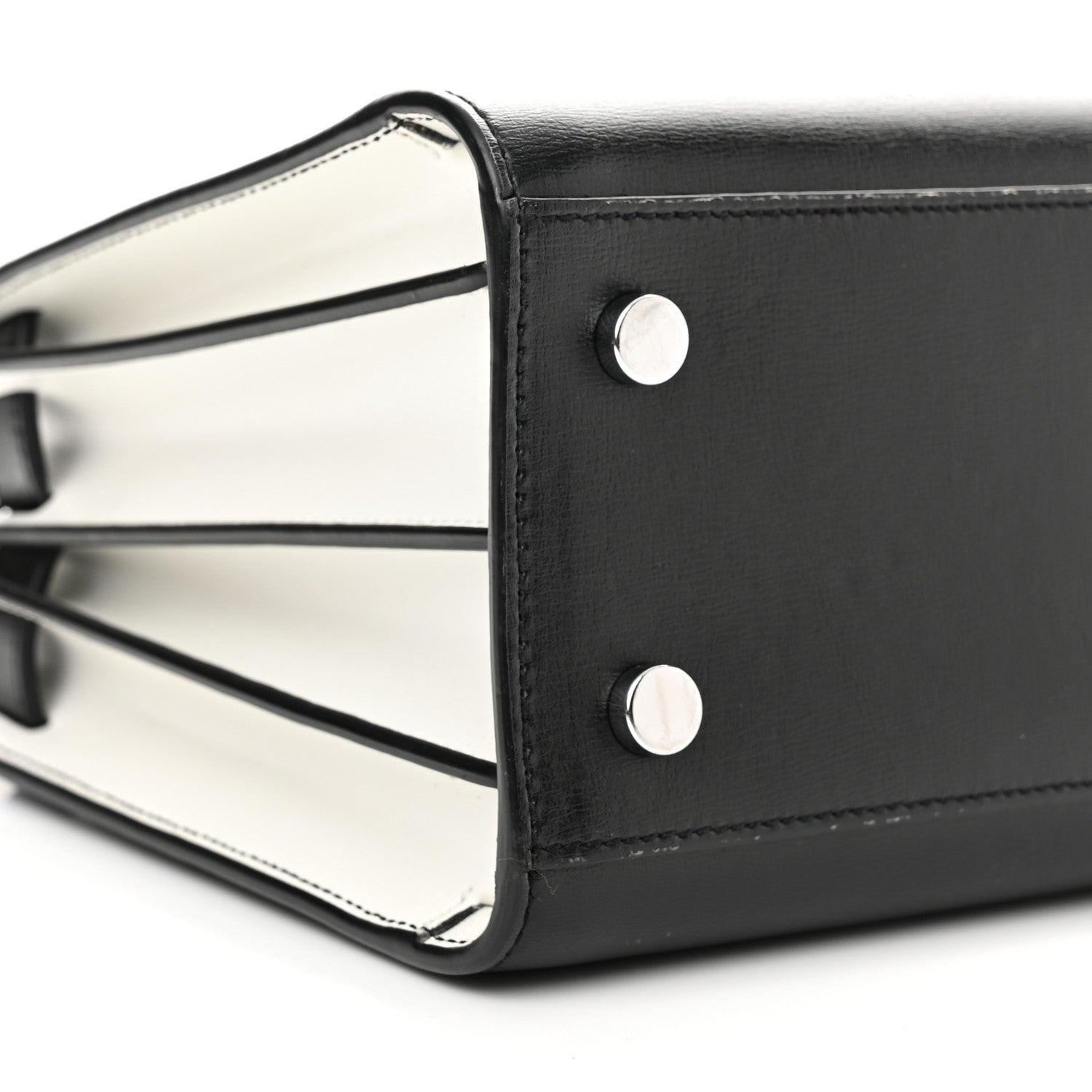 Saint Laurent Calfskin Small Sac De Jour Black White 9 of 12