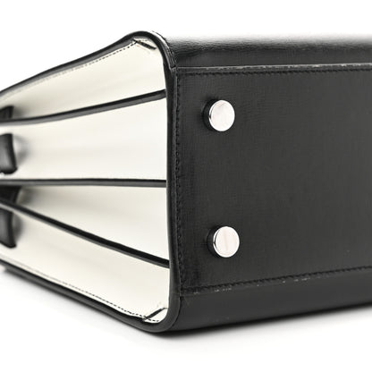 Saint Laurent Calfskin Small Sac De Jour Black White 9 of 12