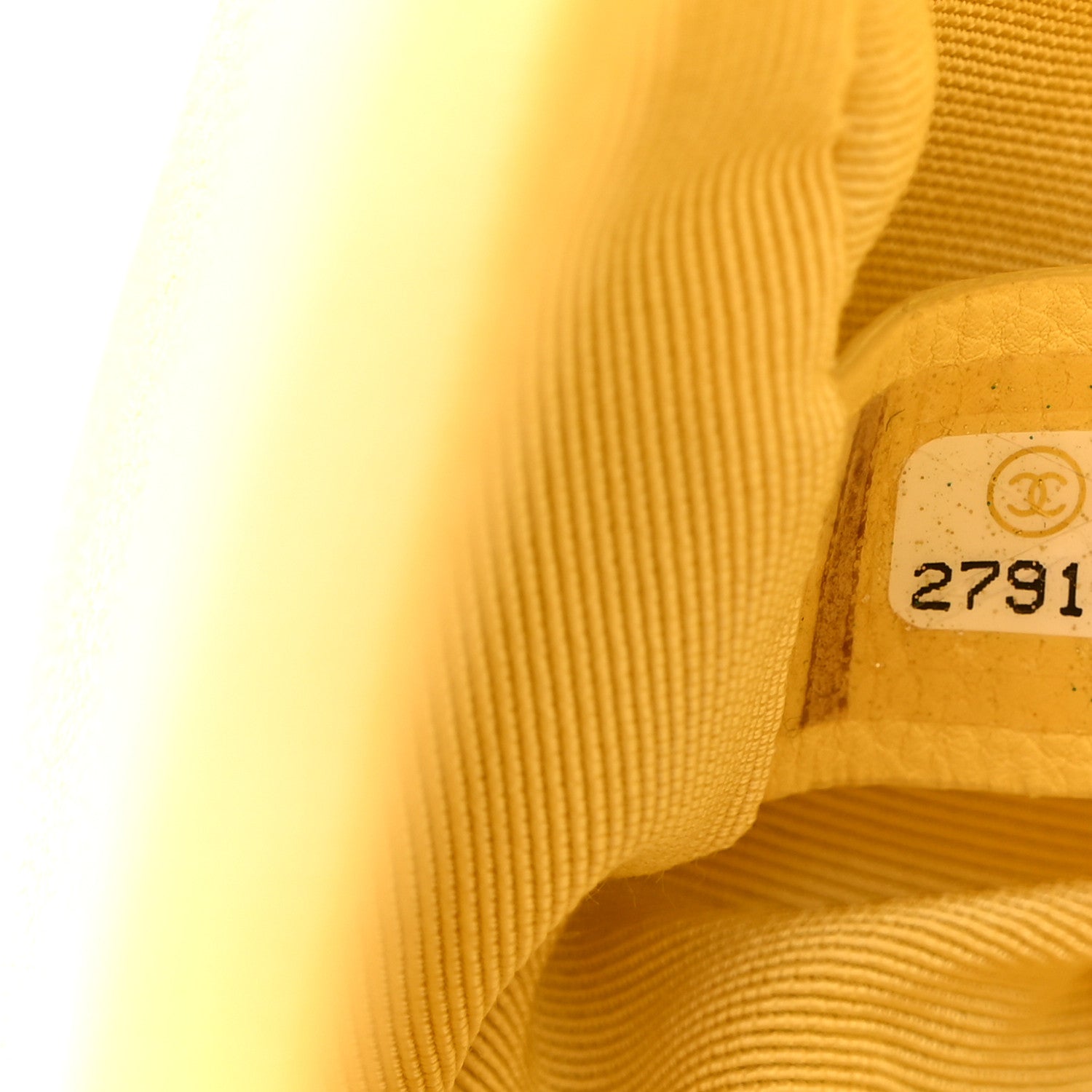 Chanel Caviar Chevron Quilted Small Boy Flap Yellow 7 of 10