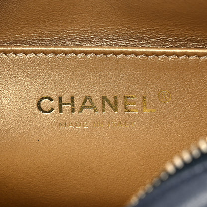 Chanel Lambskin Quilted Coco Midnight Camera Case Navy 6 of 9