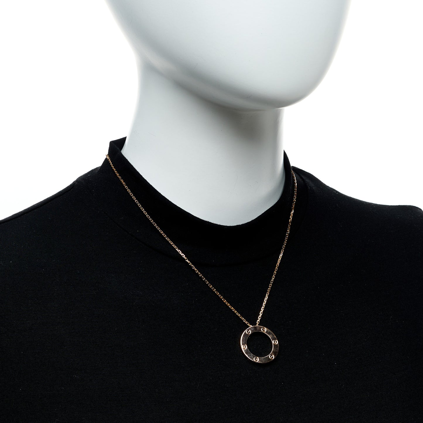 18K Pink Gold LOVE Pendant Necklace