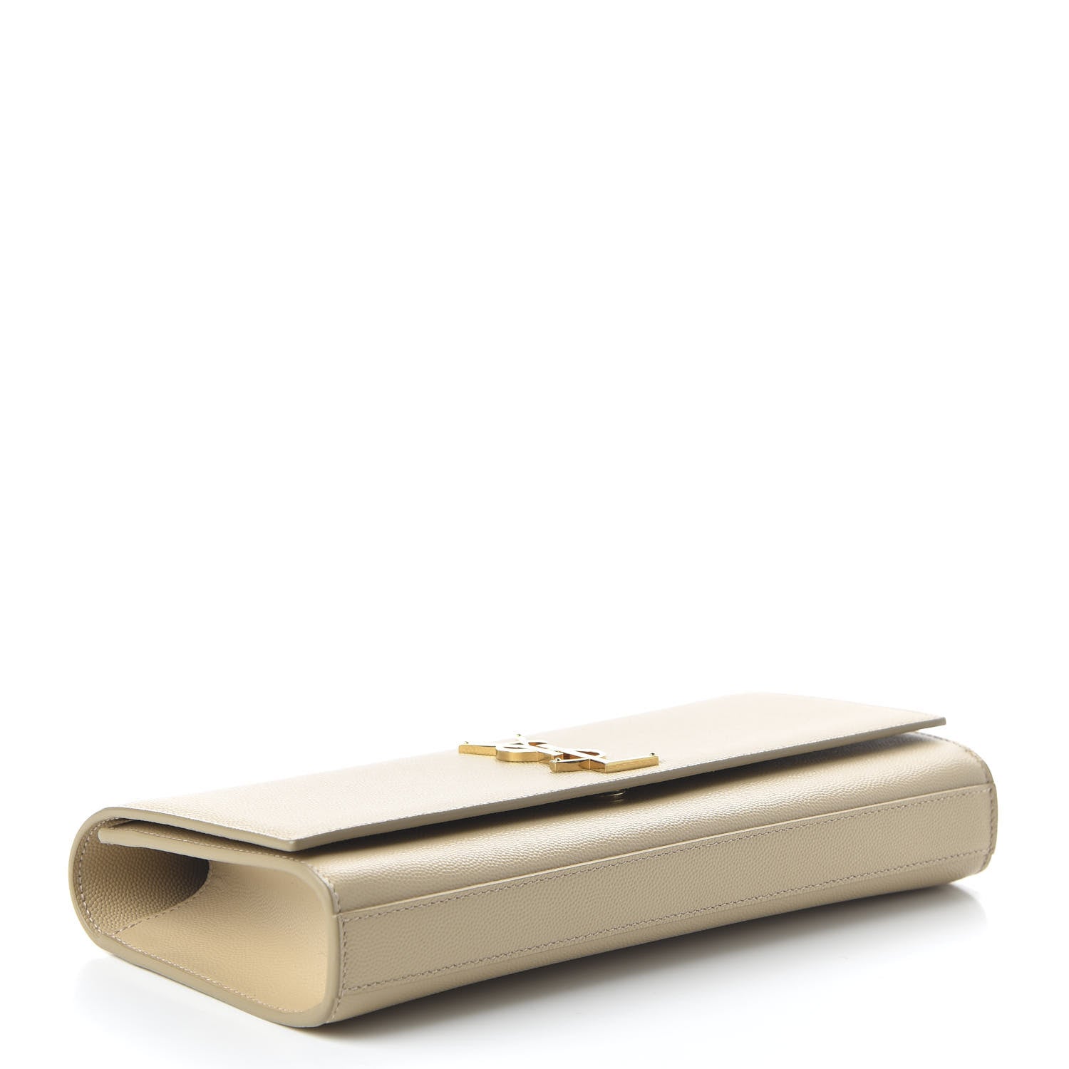 Saint Laurent Grain De Poudre Classic Monogram Cassandre Clutch Nude 4 of 9