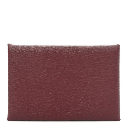 Hermes Chevre Mysore Calvi Card Case Rouge H 1 of 8