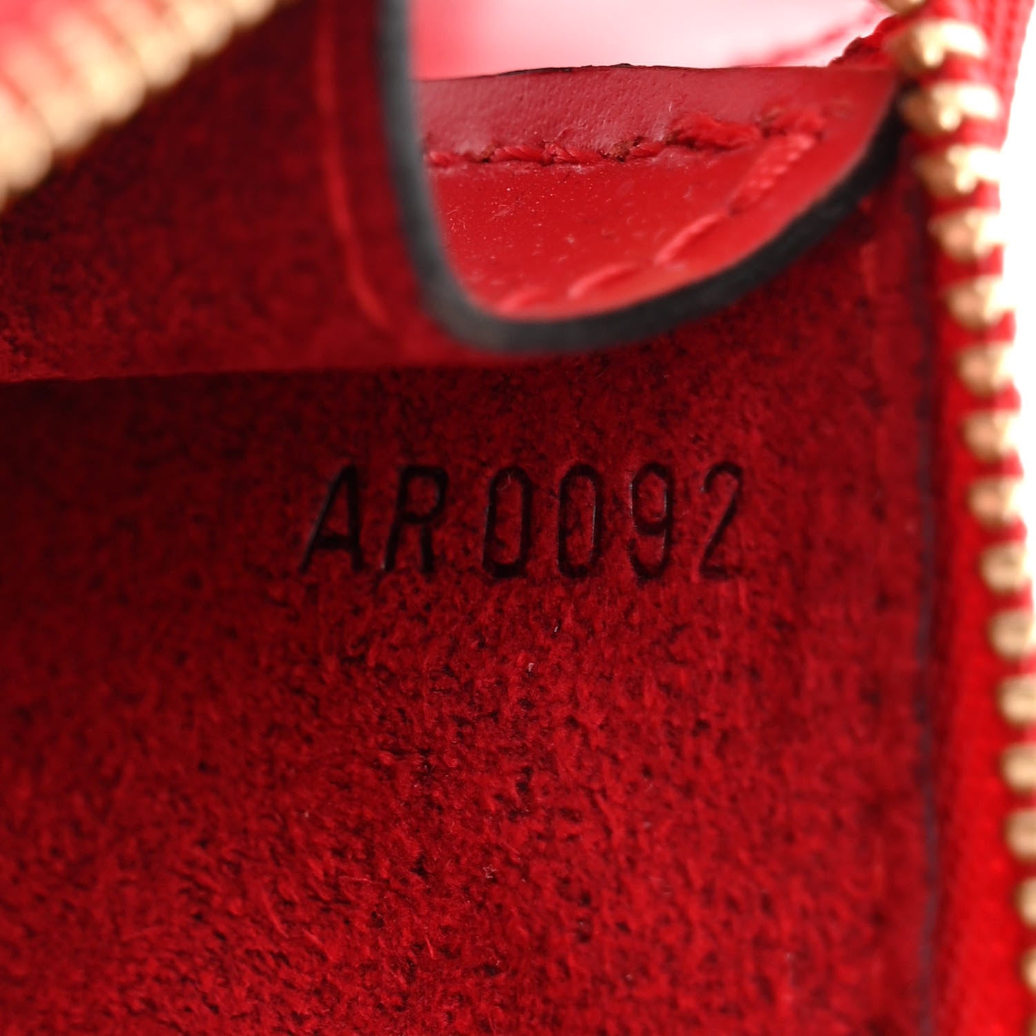 Louis Vuitton Epi Pochette Accessories 24 Castillan Red 7 of 11
