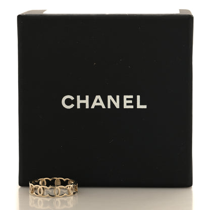 Chanel Metal CC Ring 54 7 Gold 5 of 5
