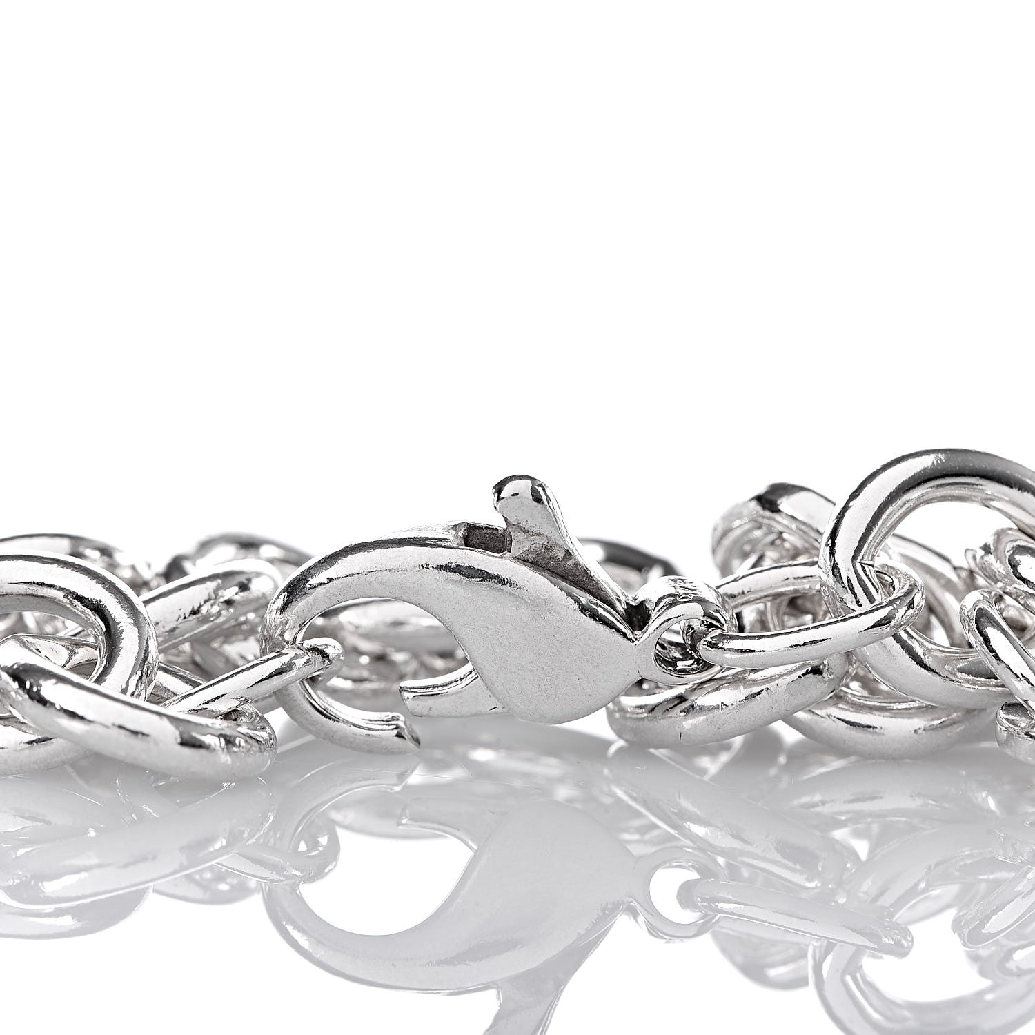Tiffany Sterling Silver Heart Tag Charm Bracelet 4 of 5