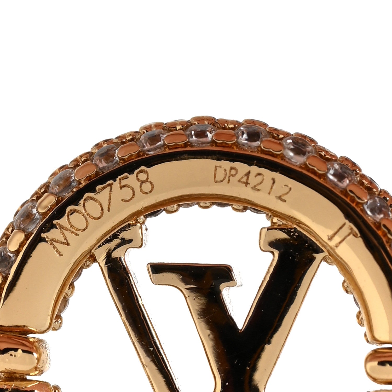 Louis Vuitton Metal Crystal Louise By Night Bracelet Gold 5 of 5