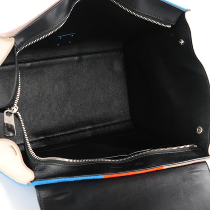 Celine Calfskin Wool Medium Trapeze Multicolor 7 of 7