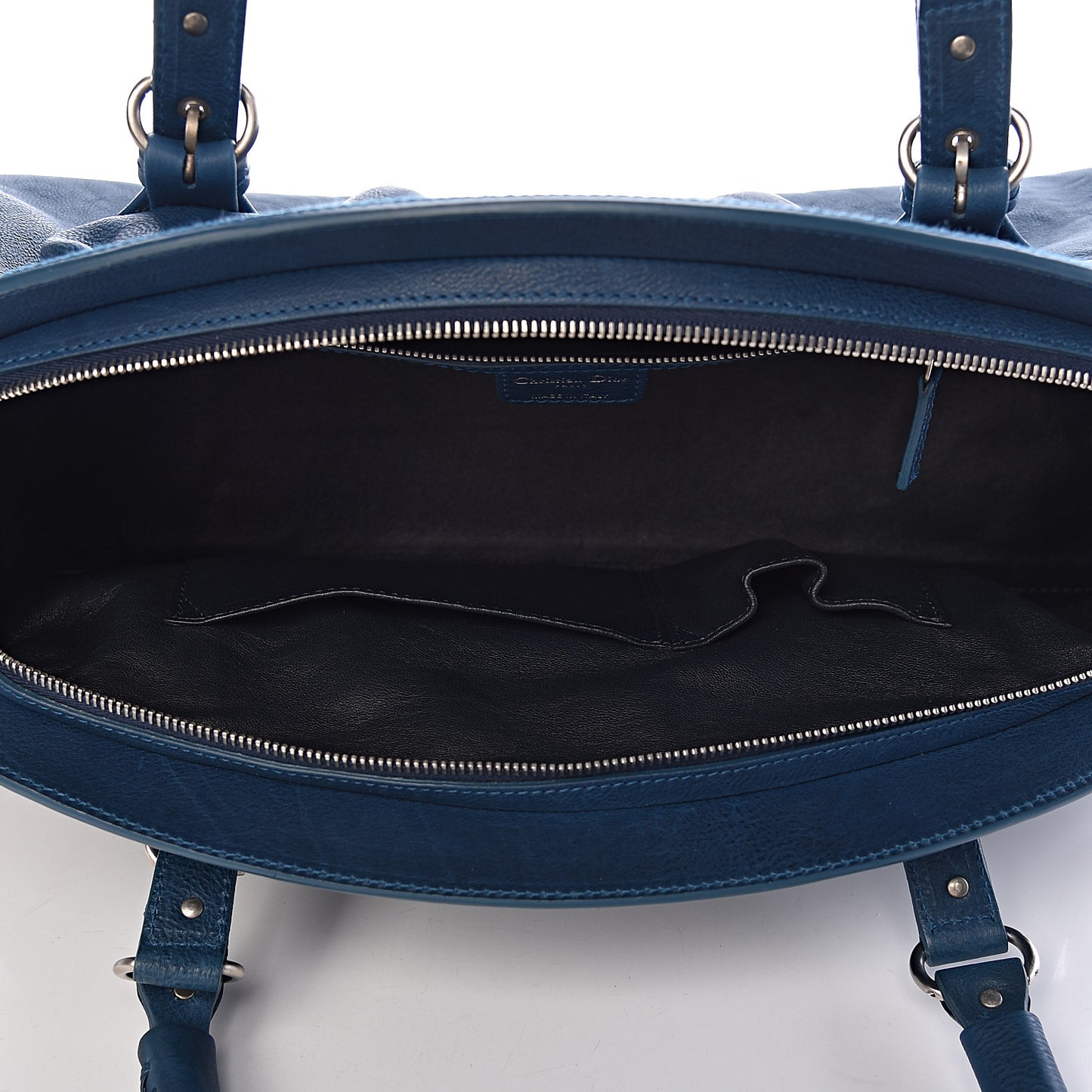 Calfskin Medium My Dior Satchel Turquoise