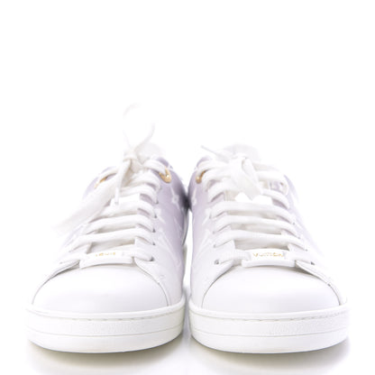 Louis Vuitton Calfskin Monogram Frontrow Sneakers 38 White Black 2 of 10