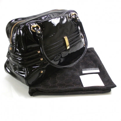 Gucci Patent Leather Wave Boston Black 3 of 9