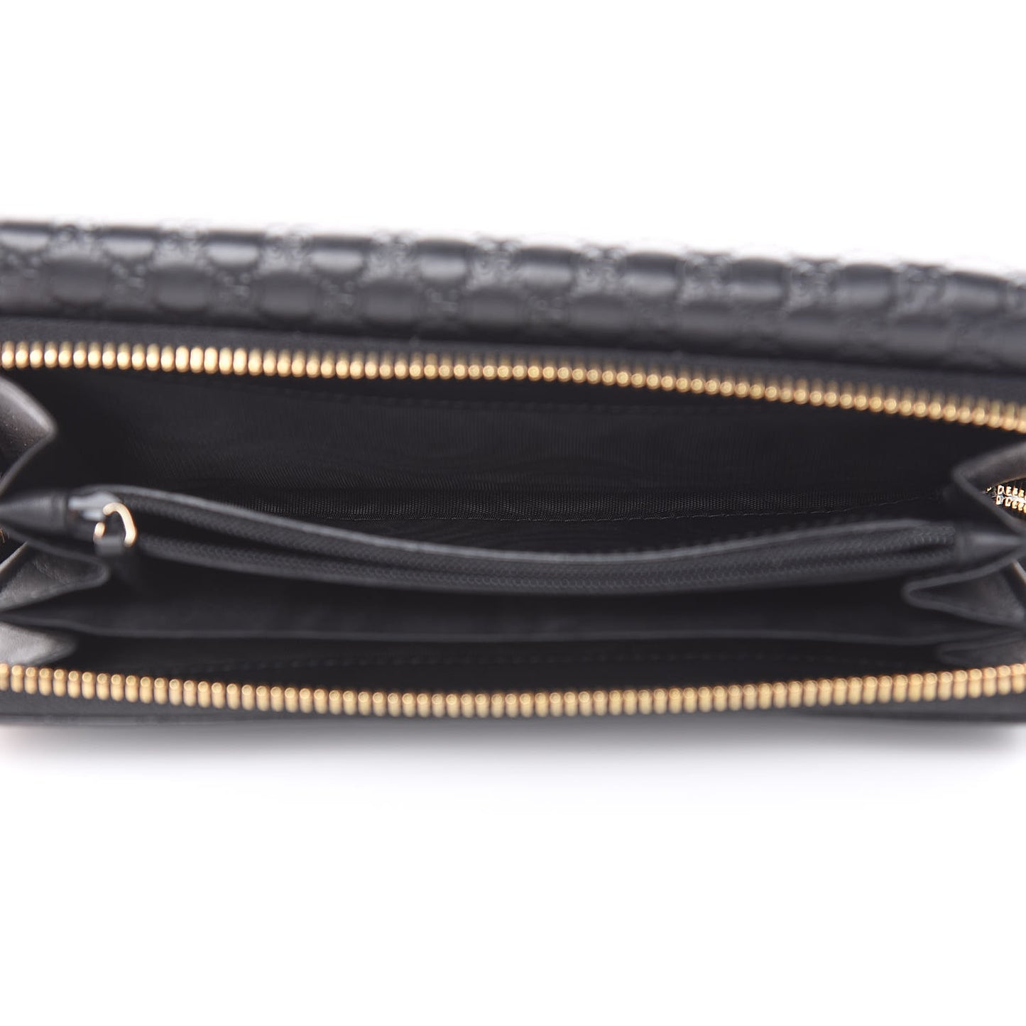 Soft Microguccissima Continental Zip Wallet Black