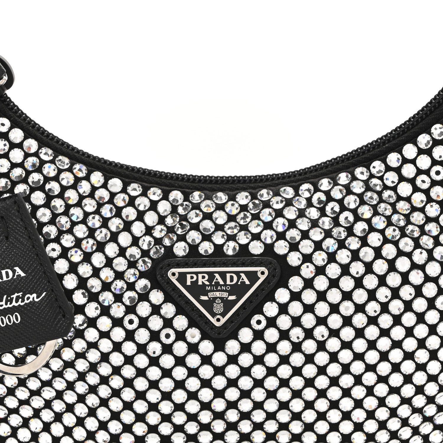 Prada Satin Crystal Mini Re-Edition 2000 Bag Cristal 8 of 10