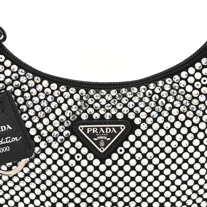 Prada Satin Crystal Mini Re-Edition 2000 Bag Cristal 8 of 10