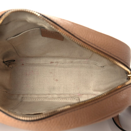 Gucci Pebbled Calfskin Small Soho Disco Bag Camelia 5 of 10