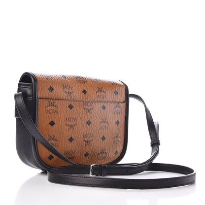 MCM Visetos Small Crossbody Flap Messenger Cognac 3 of 8
