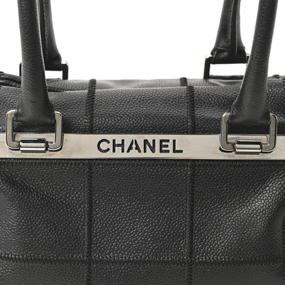Chanel Caviar Square Stitched Tote Black 8 of 10
