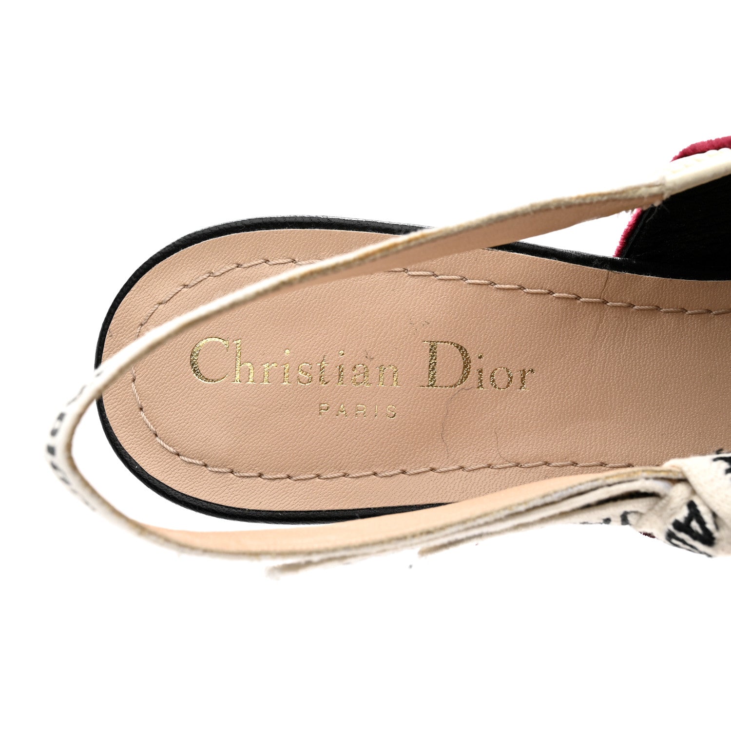 Christian Dior Velvet Ribbon J'Adior Slingback 65mm Pumps 39.5 Deep Amaranth 6 of 11