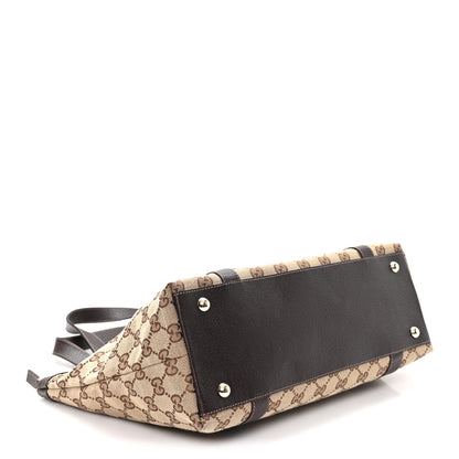 Gucci Monogram Medium Abbey Tote Dark Brown 3 of 9
