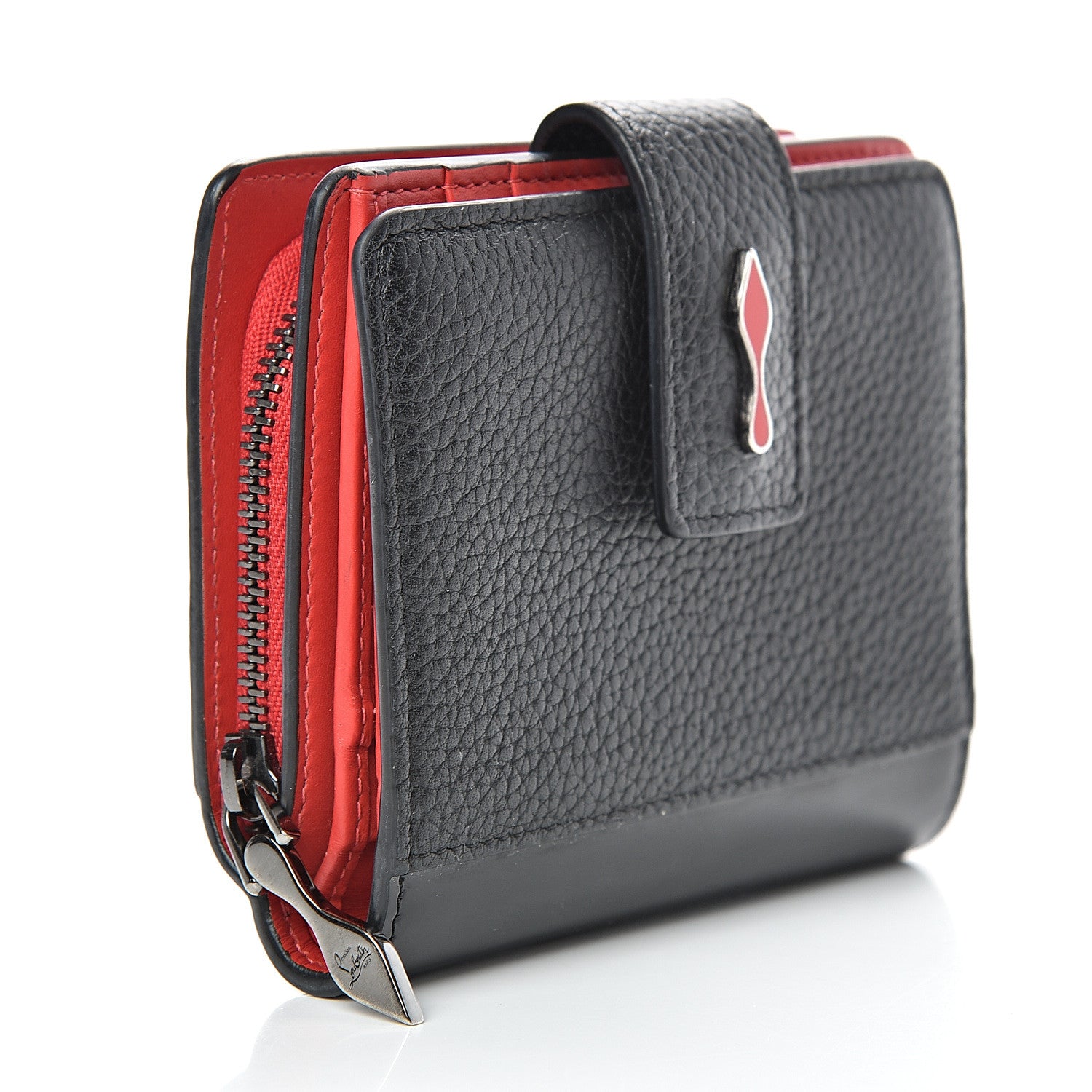 Christian Louboutin Calfskin Mini Paloma Wallet Black 2 of 10