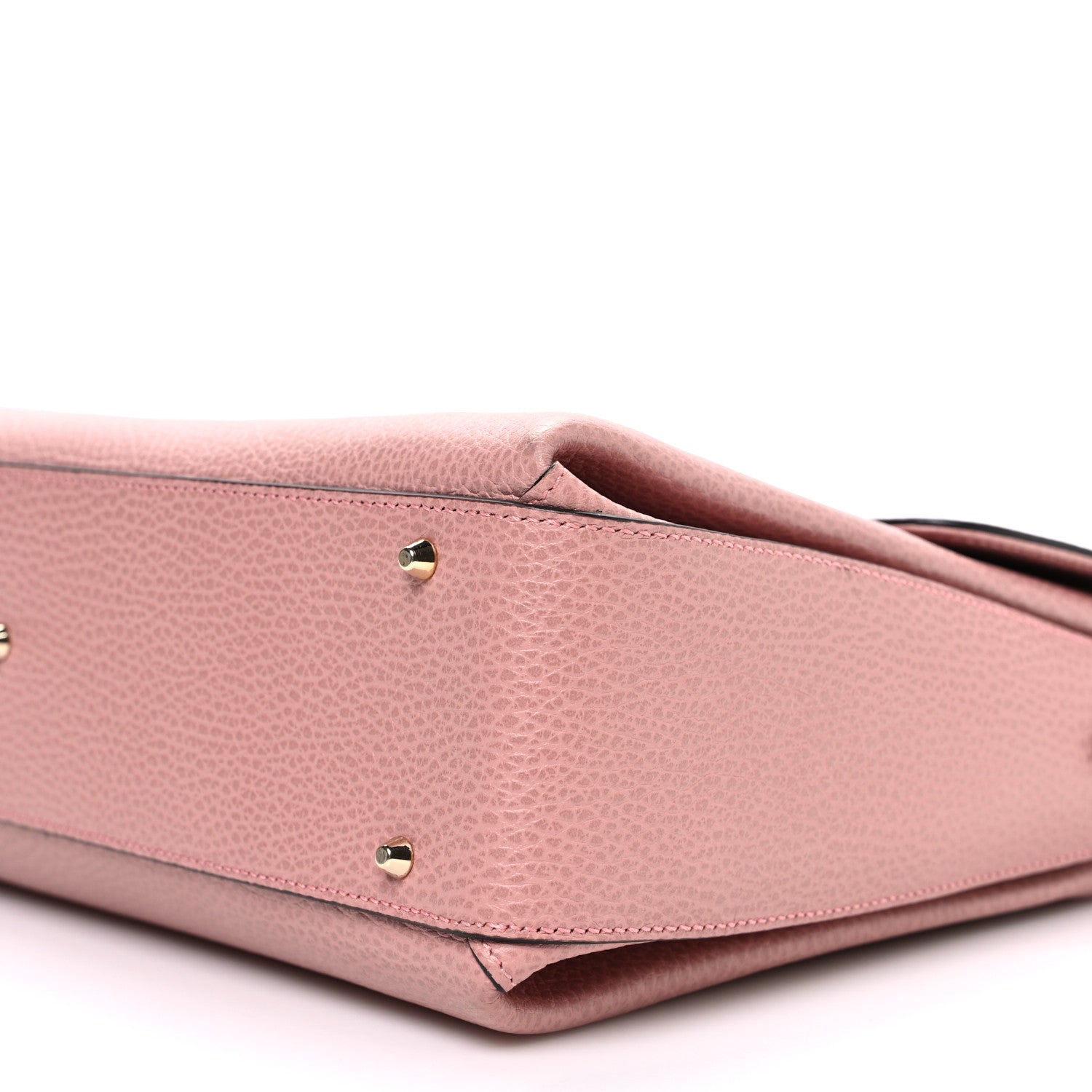Gucci Dollar Calfskin Medium Interlocking G Top Handle Shoulder Bag Soft Pink 10 of 11