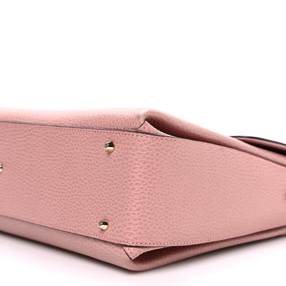 Gucci Dollar Calfskin Medium Interlocking G Top Handle Shoulder Bag Soft Pink 10 of 11
