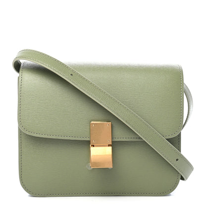 Celine Liege Calfskin Teen Classic Box Flap Bag Sage 1 of 9