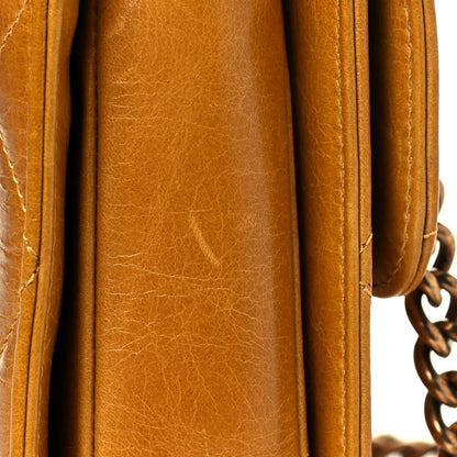 Chanel Glazed Calfskin Quilted Medium Perfect Edge Flap Yellow 28 of 32