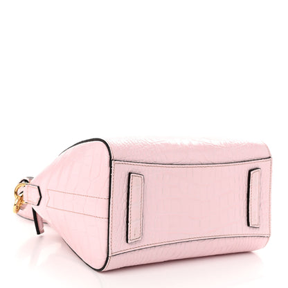 Givenchy Calfskin Crocodile Embossed Mini Antigona Pink 4 of 10