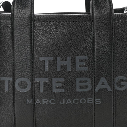 Marc Jacobs Grained Calfskin Small The Tote Bag Black 9 of 11