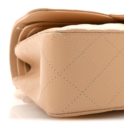 Chanel Caviar Quilted Small Double Flap Beige 9 of 10