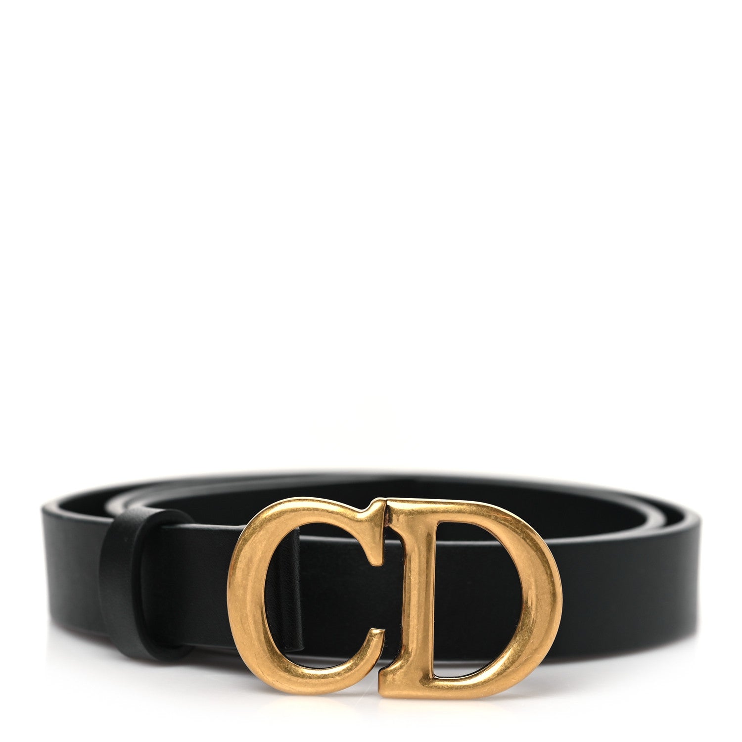 Christian Dior Calfskin Saddle Belt 70 28 Black 1 of 6