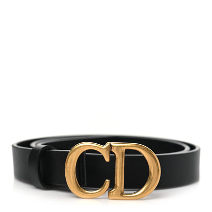 Christian Dior Calfskin Saddle Belt 70 28 Black 1 of 6