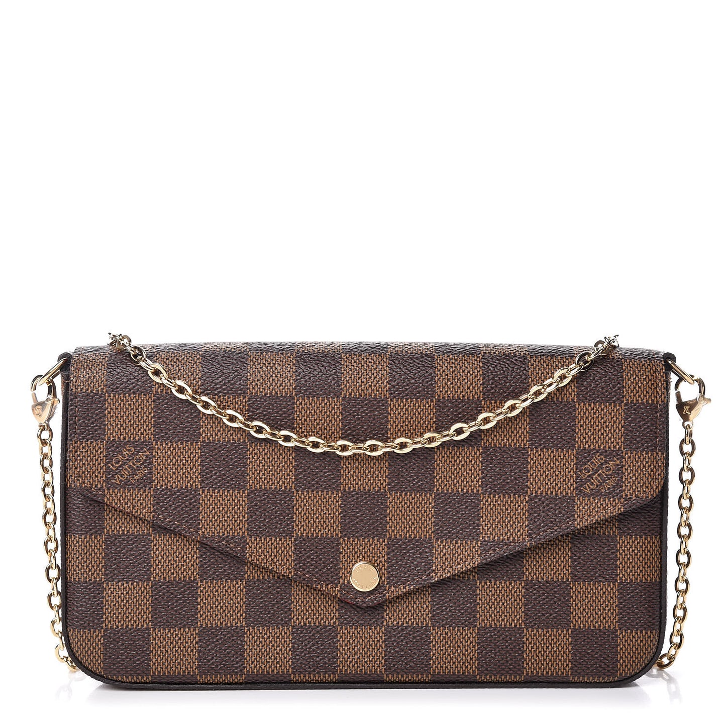 Damier Ebene Pochette Felicie Chain Wallet