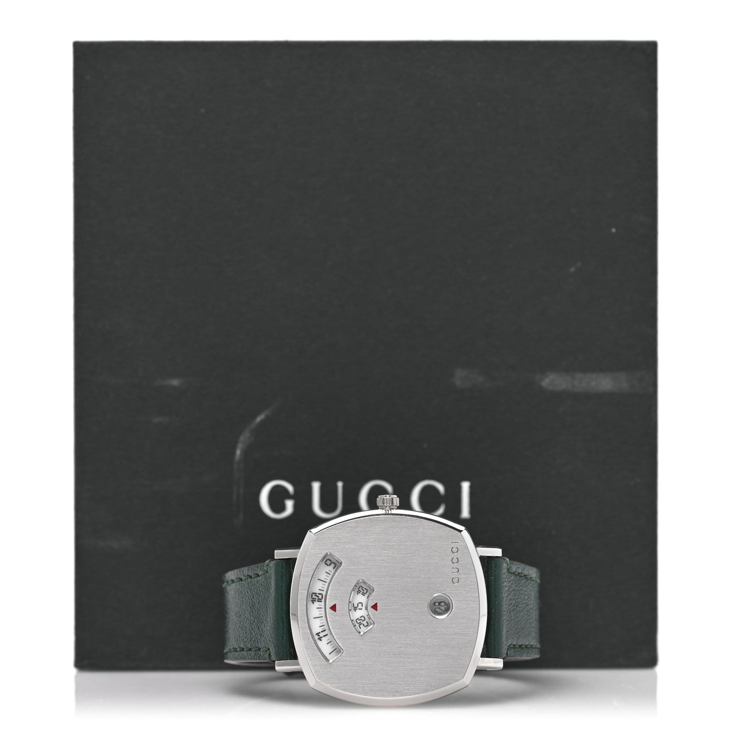 Gucci Stainless Steel Calfskin 35mm Grip Quartz Watch Green 5 of 5