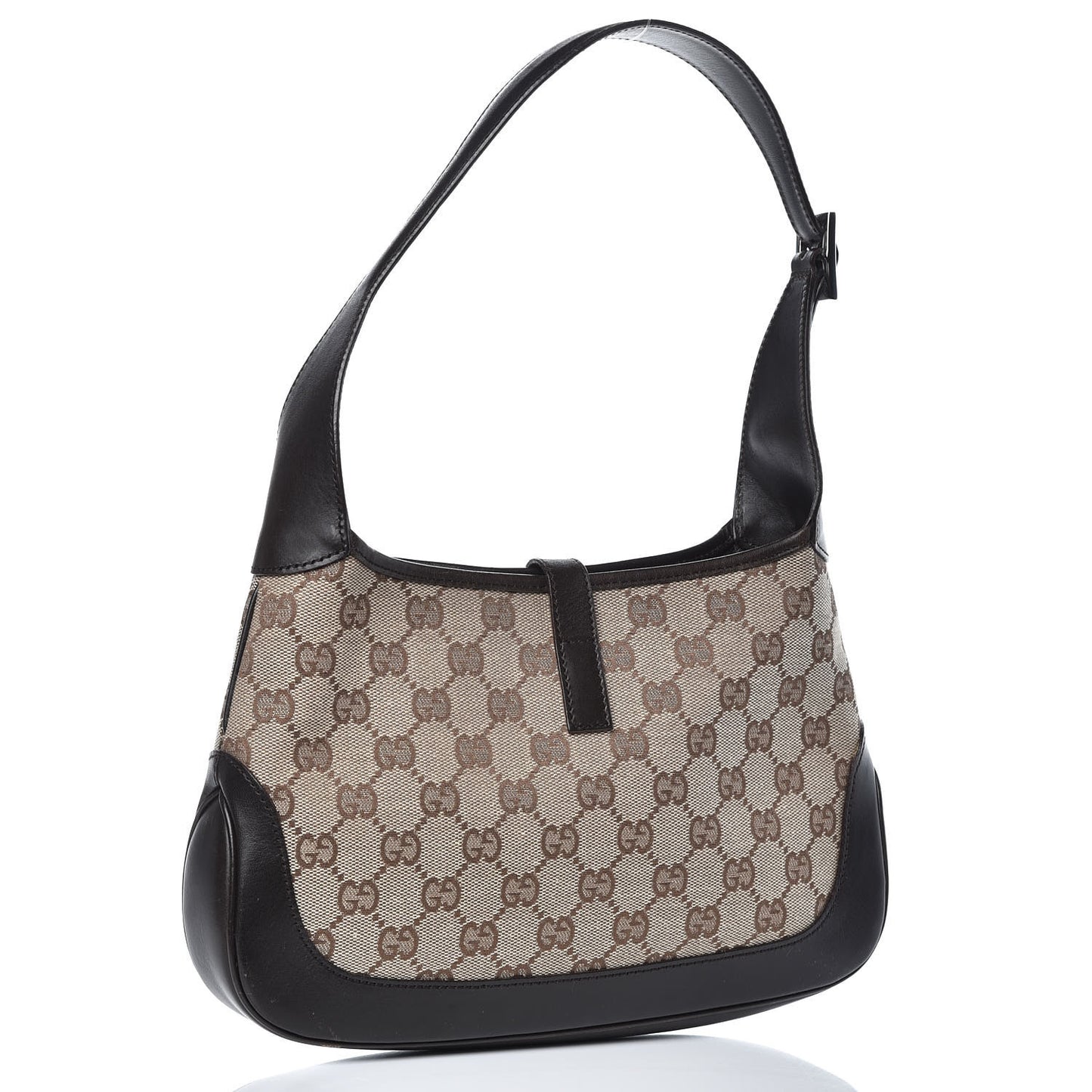 Monogram Web Small Jackie O Hobo Dark Brown