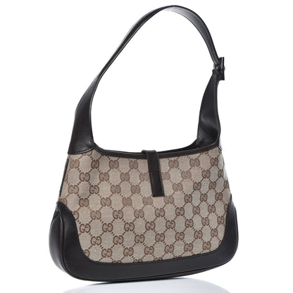 Gucci Monogram Web Small Jackie O Hobo Dark Brown 3 of 10