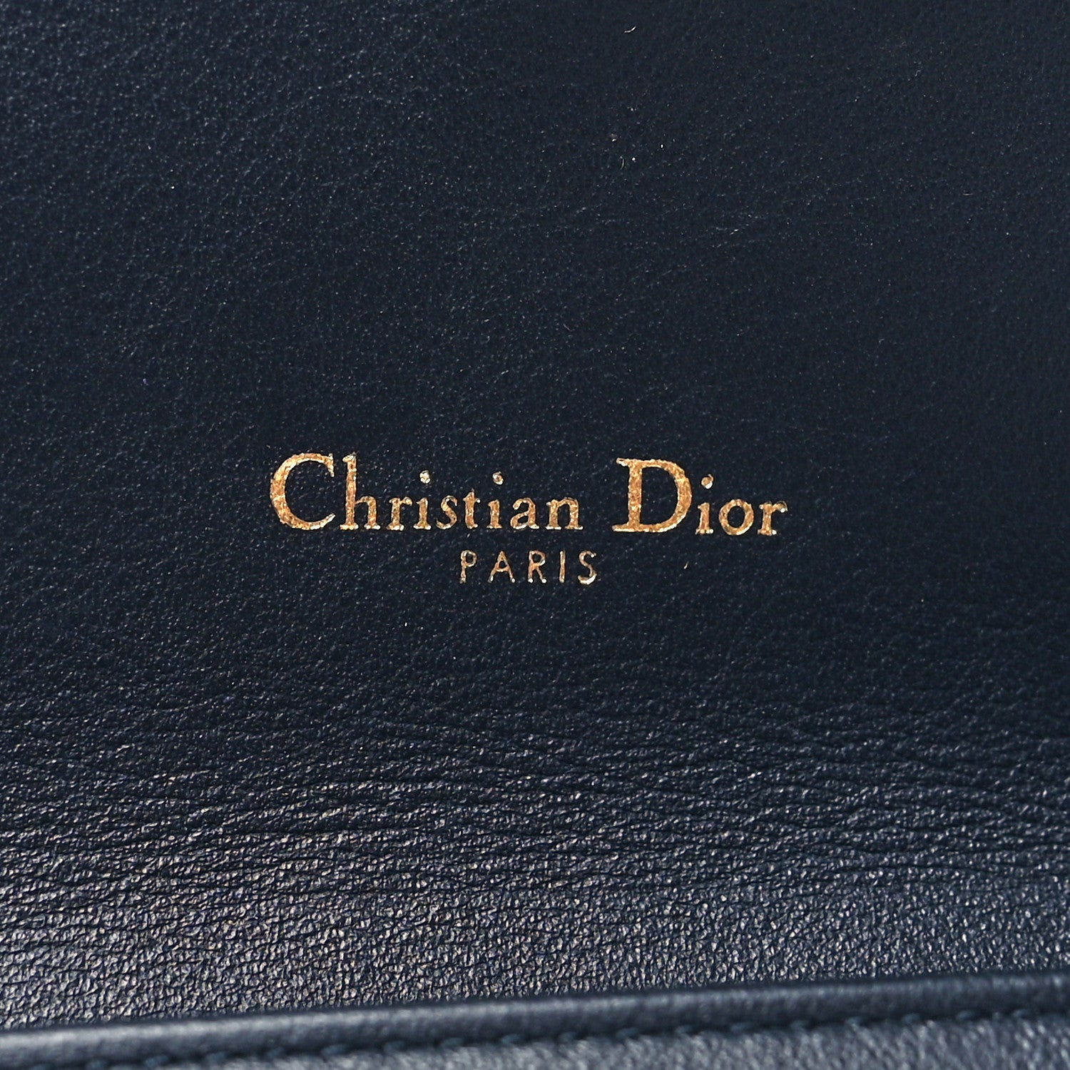 Christian Dior Oblique Saddle Chain Long Wallet Blue 6 of 10
