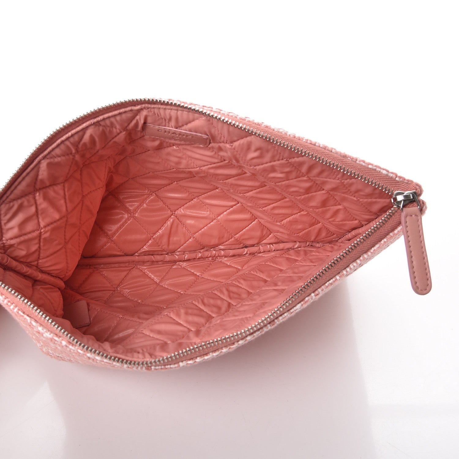 Chanel Canvas Small Deauville Pouch Pink 5 of 8