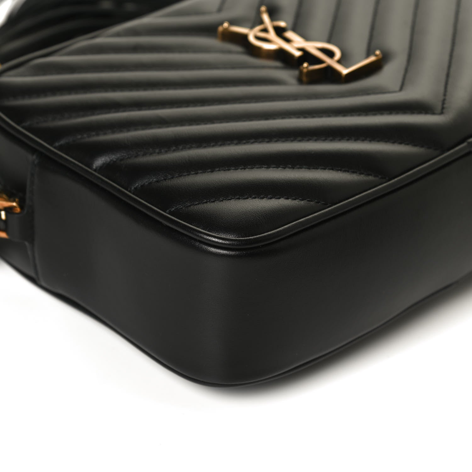 Saint Laurent Calfskin Matelasse Monogram Lou Camera Bag Black 12 of 12