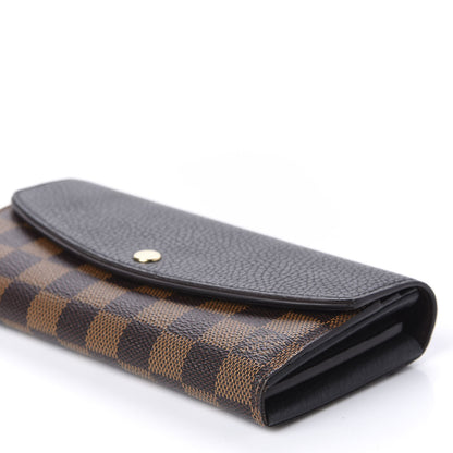 Louis Vuitton Damier Ebene Normandy Wallet Black 7 of 10