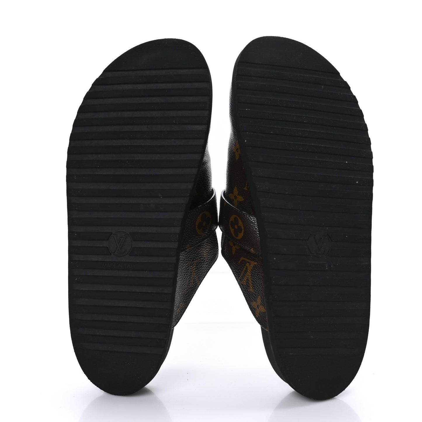 Patent Monogram Cosy Flat Comfort Clog Mules 38.5 Cacao Brown