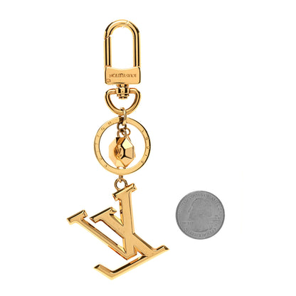 Louis Vuitton LV Facettes Bag Charm Key Holder Gold 2 of 3