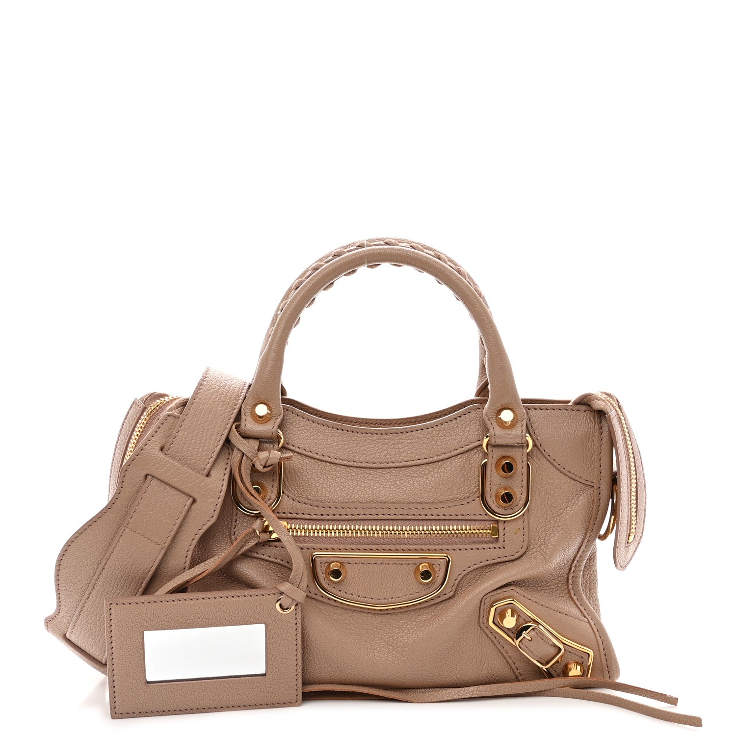 Balenciaga Chevre Gold Metallic Edge Hardware Mini City Rose Des Sables 1 of 9