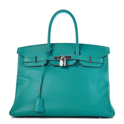 Hermes Epsom Birkin 35 Bleu Paon 1 of 10