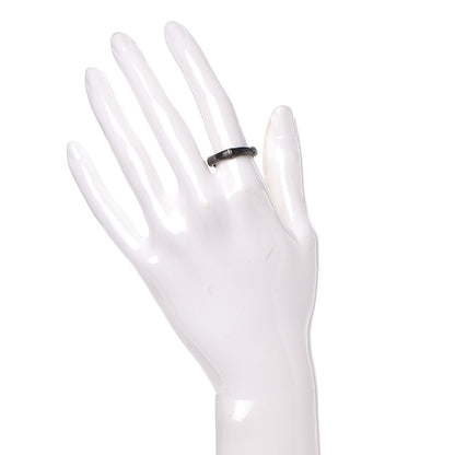 John Hardy Rhodium Plated Sterling Silver Bamboo Ring 54 7 2 of 7